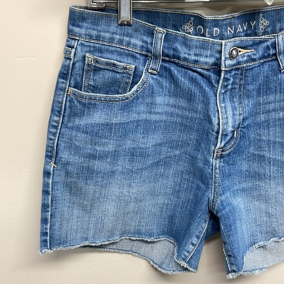 Old Navy Denim Jean Shorts Frayed Hem 10 - Picture 2 of 15